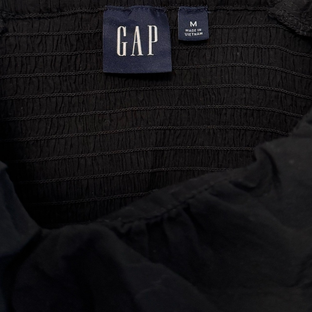 GAP Black Ruched Tank Top - Picture 2 of 3